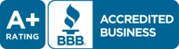 A+ BBB accredited business badge